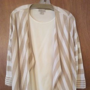 Chico’s striped cardigan
